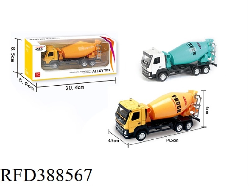 1:50 ALLOY MIXER TRUCK (2 COLORS)