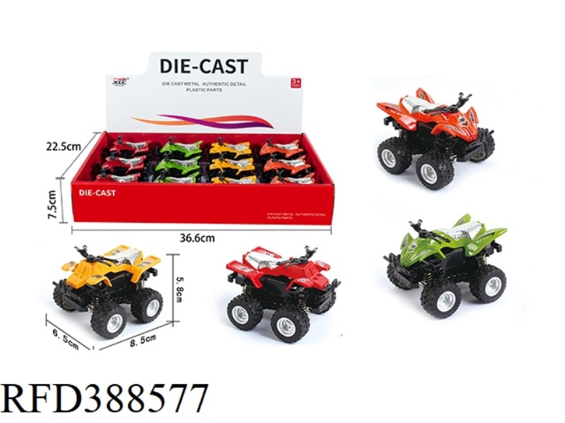 2 ALLOY INERTIAL STUNT BEACH MOTORCYCLES 12PCS