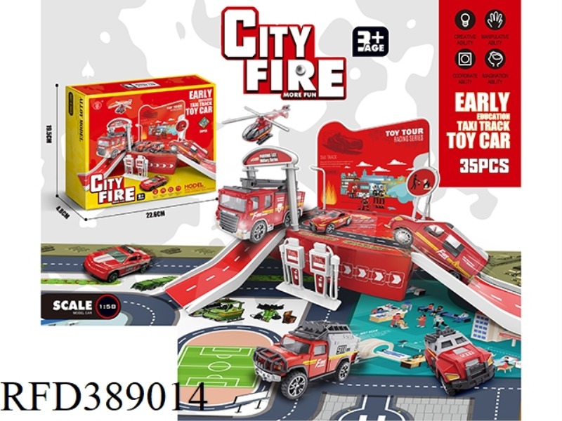 35 PCS FIREFIGHTING SCENE