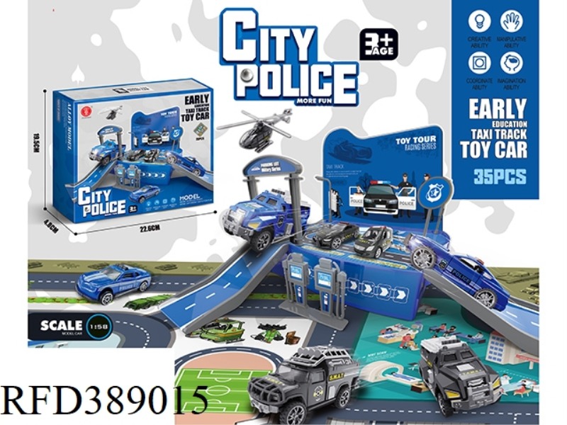 35 PCS POLICE SCENE