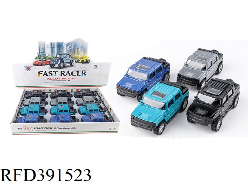 1:36 ALLOY PULL BACK CAR MODEL 12PCS