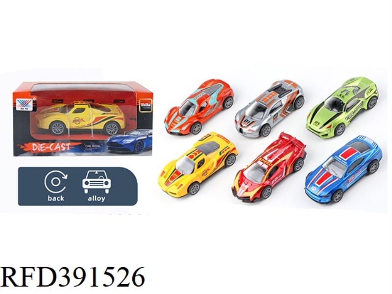 1:50 ALLOY PULL BACK CAR MODEL (1 SET)