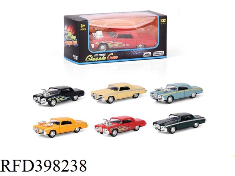 1:32 ALLOY PULL BACK CHRYSLER CAR WITH LIGHT AND MUSIC PACKAGE BATTERY (DOUBLE DOOR)