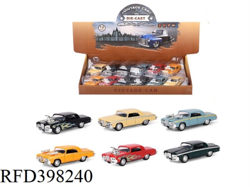 1:32 ALLOY PULL BACK CHRYSLER CAR WITH LIGHT AND MUSIC PACKAGE BATTERY (DOUBLE DOOR)