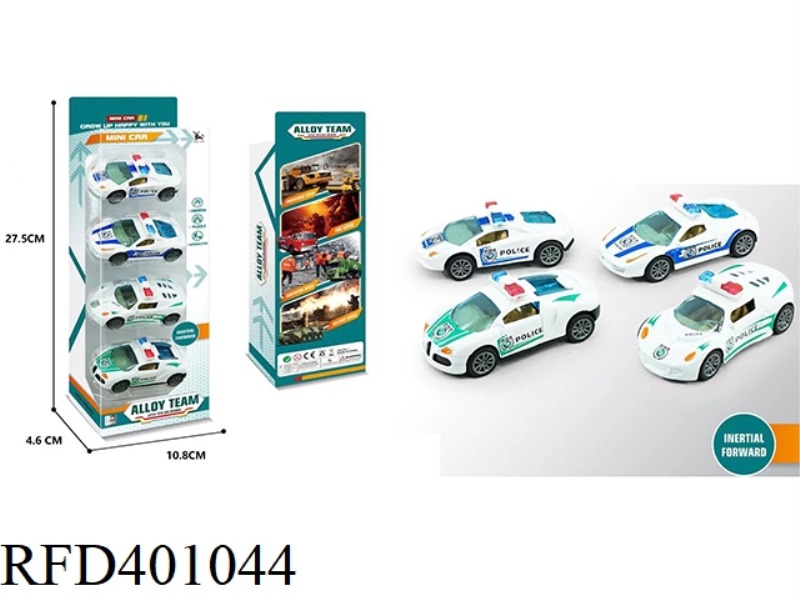 PULL BACK POLICE CAR ALLOY CAR