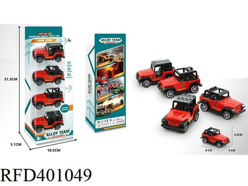 JEEP ALLOY PULL BACK CAR
