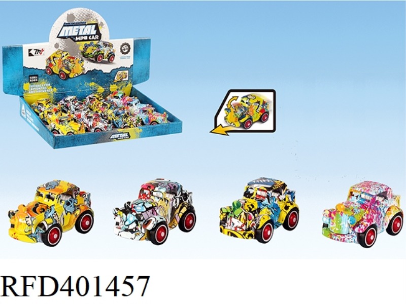 INERTIAL GRAFFITI CLASSIC CAR ALLOY 12PCS