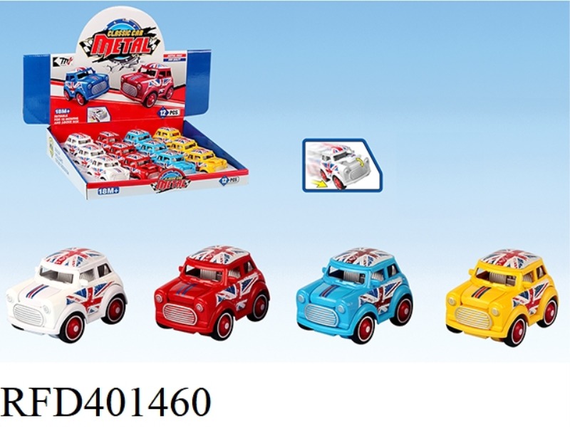 INERTIAL MINI ALLOY CAR 12PCS