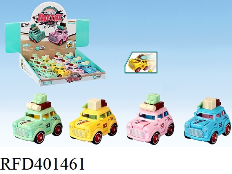 INERTIAL BARBIE MINI ALLOY CAR 12PCS