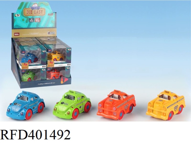 INERTIAL ALLOY RETRO CLASSIC CAR 12PCS