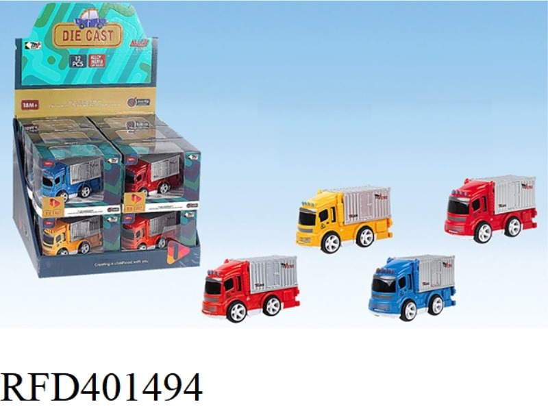 INERTIAL ALLOY CONTAINER TRUCK 12PCS
