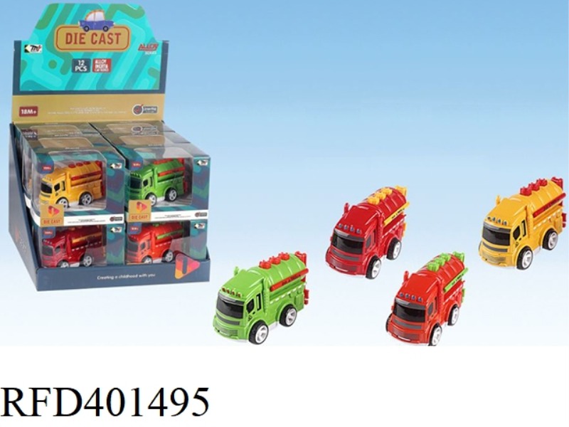 INERTIAL ALLOY OIL FILLING TRUCK 12PCS