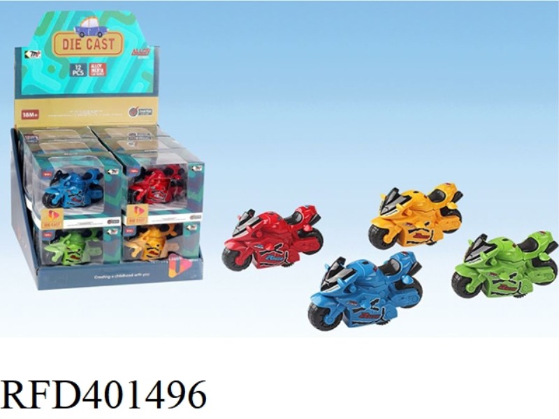 INERTIAL ALLOY MOTORCYCLE 12PCS