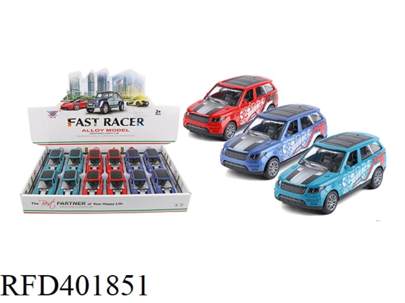 1:36 ALLOY PULL BACK CAR MODEL (12 PCS)