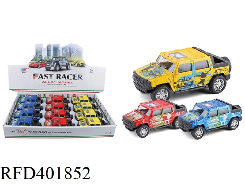 1:36 ALLOY PULL BACK CAR MODEL (12 PCS)