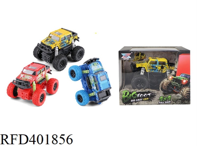 1:32 ALLOY FOUR-WHEEL DRIVE INERTIAL CLIMBING CAR (1 PACK)