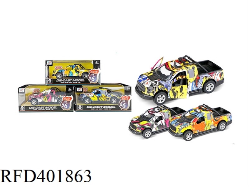 1:32 DIE-CAST ALLOY CAR PULL BACK DOOR OPENING WATERMARK (1 PACK)