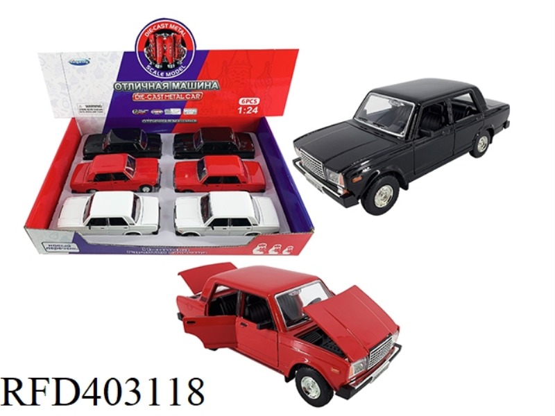 1:24 LADA CAR 6PCS