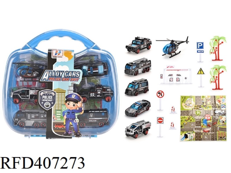 1:64 SLIDING ALLOY POLICE SUIT
