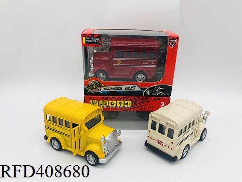 ALLOY PULL BACK SCHOLL BUS