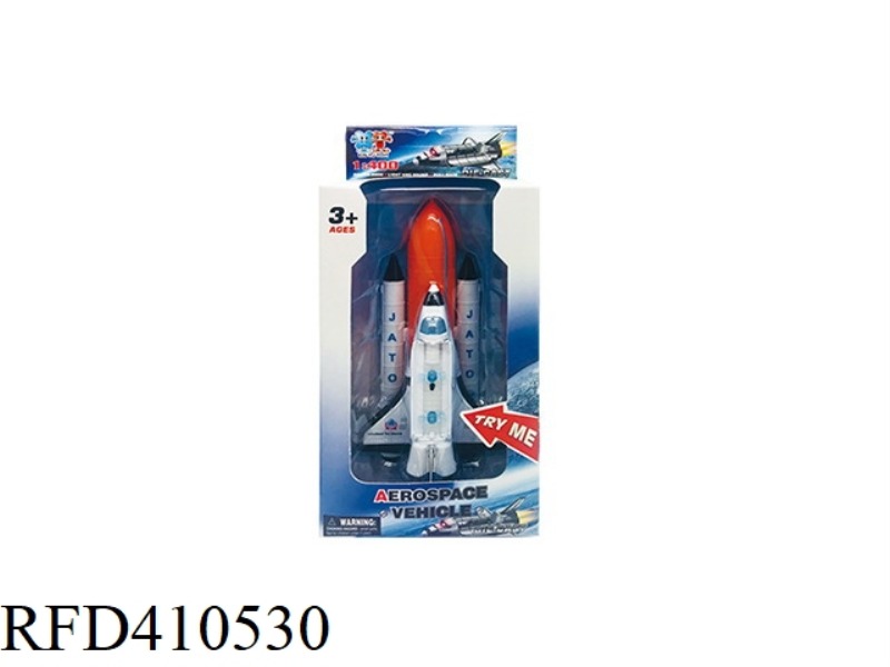 PULL BACK ALLOY SPACE SHUTTLE WITH LIGHT AND MUSIC (INCLUDE)