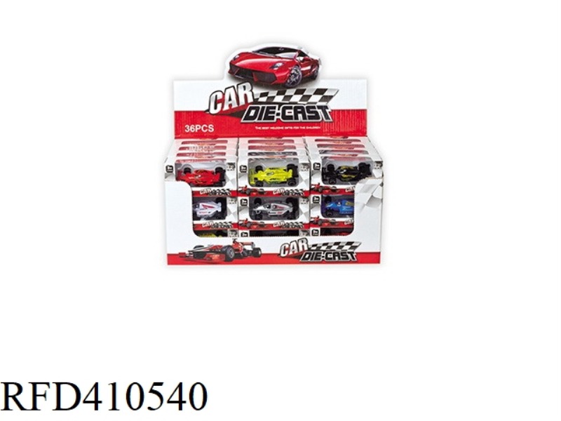 ALLOY FORMULA CAR 36PCS