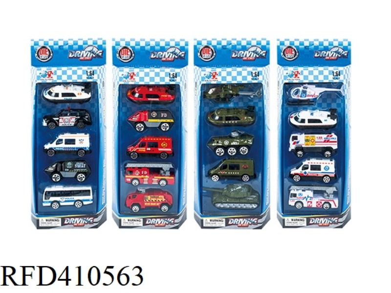 1:64 ALLOY CAR WITH 5 PCS (SKID)