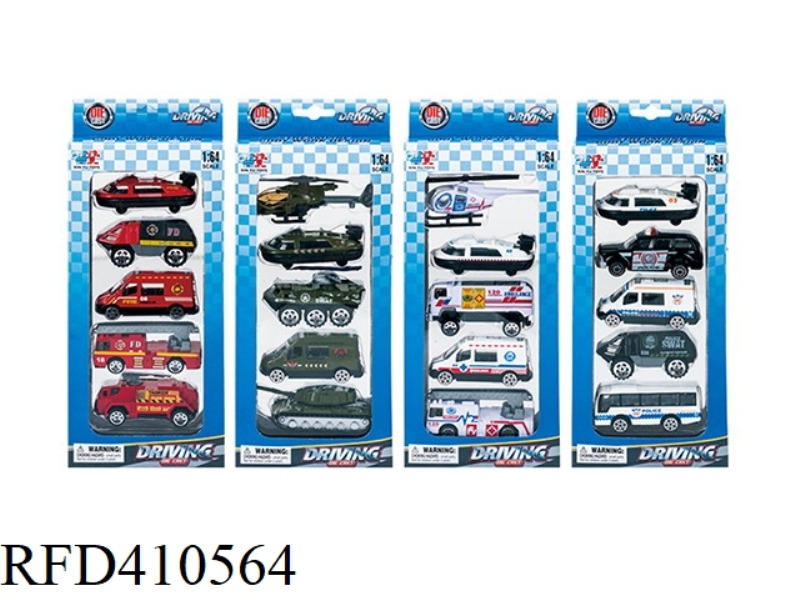1:64 ALLOY CAR WITH 5 PCS (SKID)