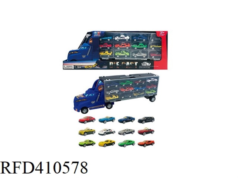 CONTAINER TRUCK SET (WITH 12 CARTS)