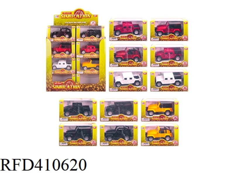 PULL BACK JEEP HUMMER 24PCS