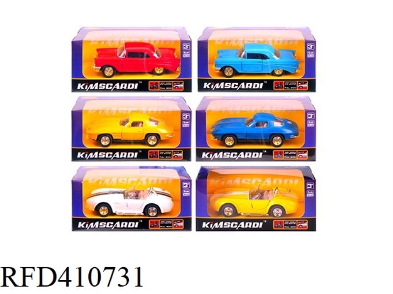 1:32 ALLOY PULL BACK RETRO CAR