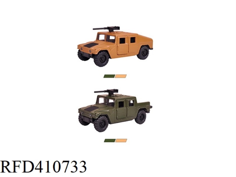 ALLOY PULL BACK THREE-DOOR MILITARY VEHICLE