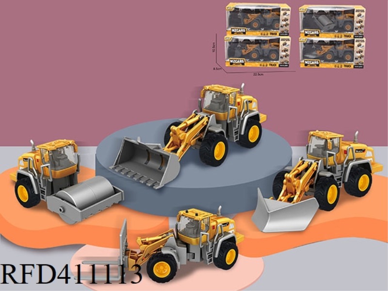 ALLOY INERTIAL ENGINEERING ROAD ROLLER / FORKLIFT / BULLDOZER / FORKLIFT 4 MIXED