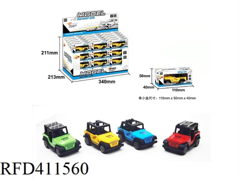 FOUR ALLOY PULL BACK OFF-ROAD VEHICLES 60PCS