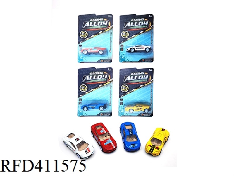 4 ALLOY PULL BACK SIMULATION SPORTS CARS