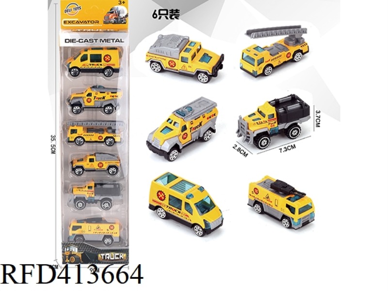1 6-PACK ENGINEERING ALLOY CAR