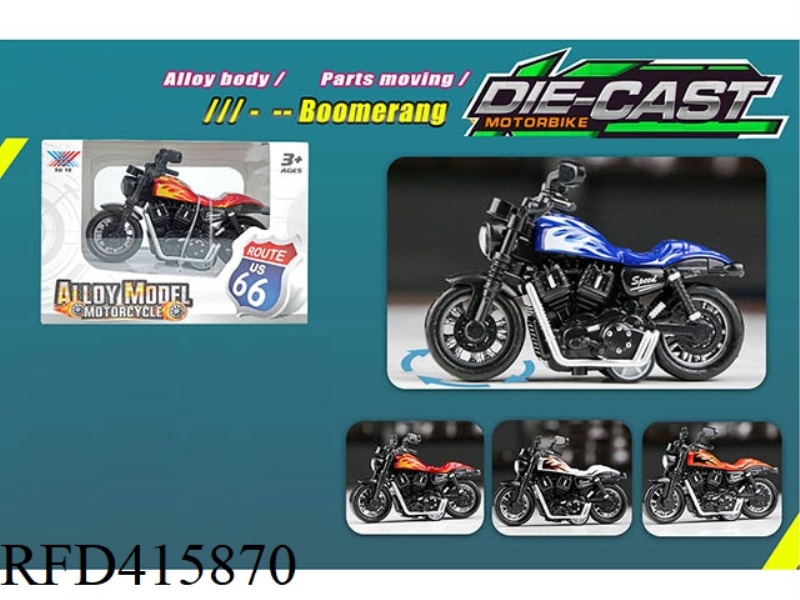 1:36 PULL BACK ALLOY MOTORCYCLE (1 PACK)