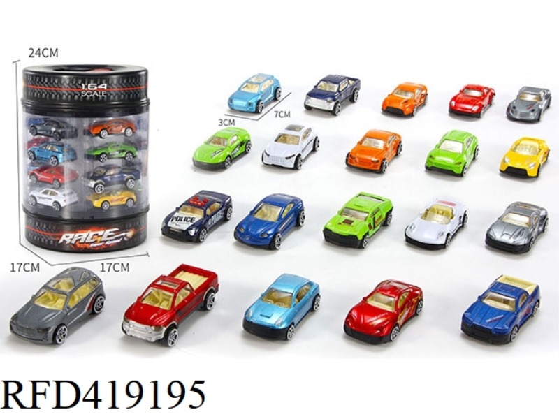 ALLOY CAR SET OF 20 BARRELS