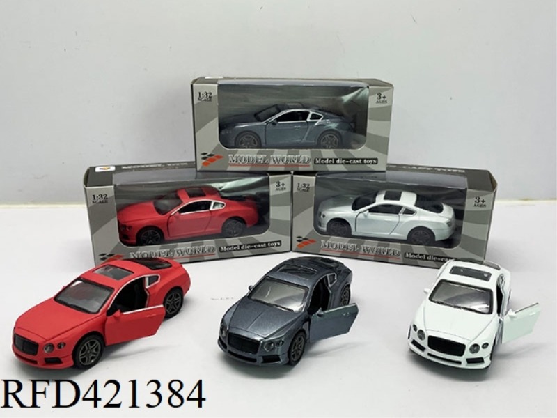 1:32 SIMULATION BENTLEY OPENED TWO DOOR PULL BACK ALLOY CAR