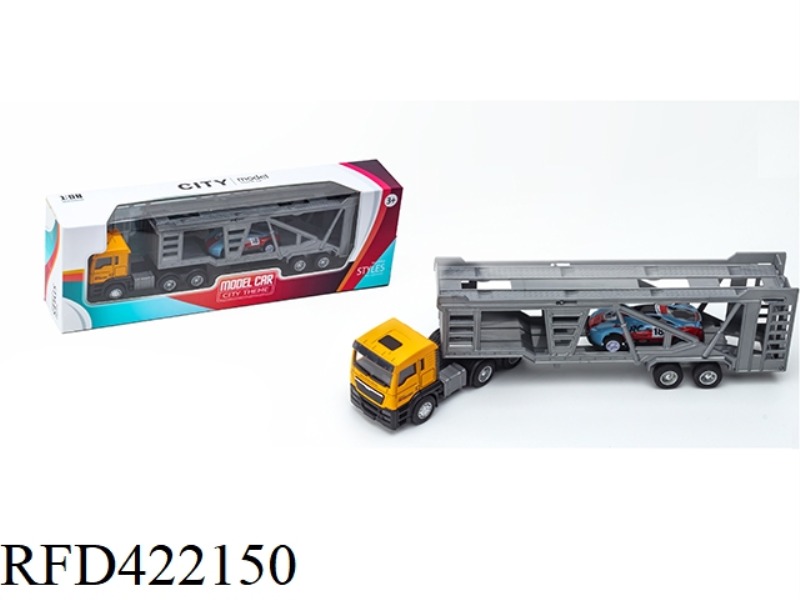 ALLOY EUROPEAN-STYLE FRONT ENGINEERING DOUBLE-DECKER TRANSPORT VEHICLE (WITH A SLIDING IRON CAR)