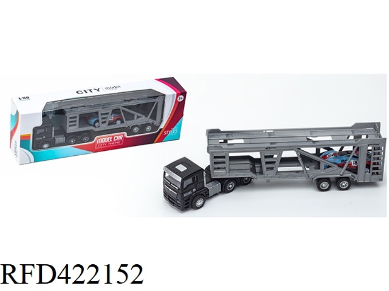 ALLOY EUROPEAN-STYLE FRONT SPECIAL POLICE DOUBLE-DECKER TRANSPORT VEHICLE (WITH A SLIDING IRON CAR)