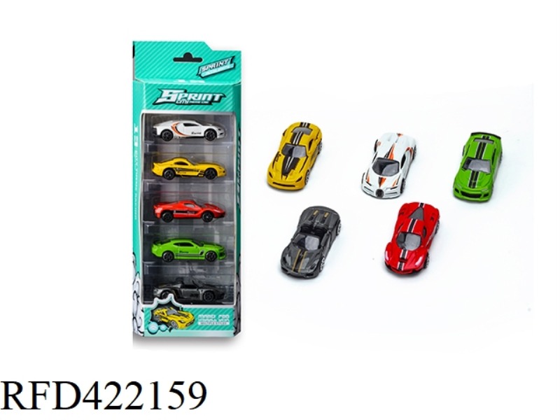 1:64 ALLOY SPORTS CAR SET (5 PIECES)