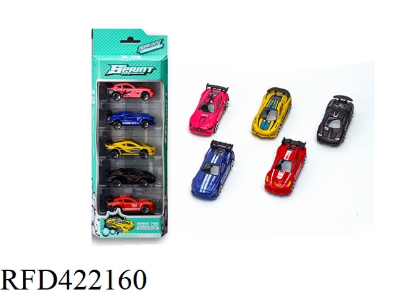 1:64 ALLOY SPORTS CAR SET (5 PIECES)