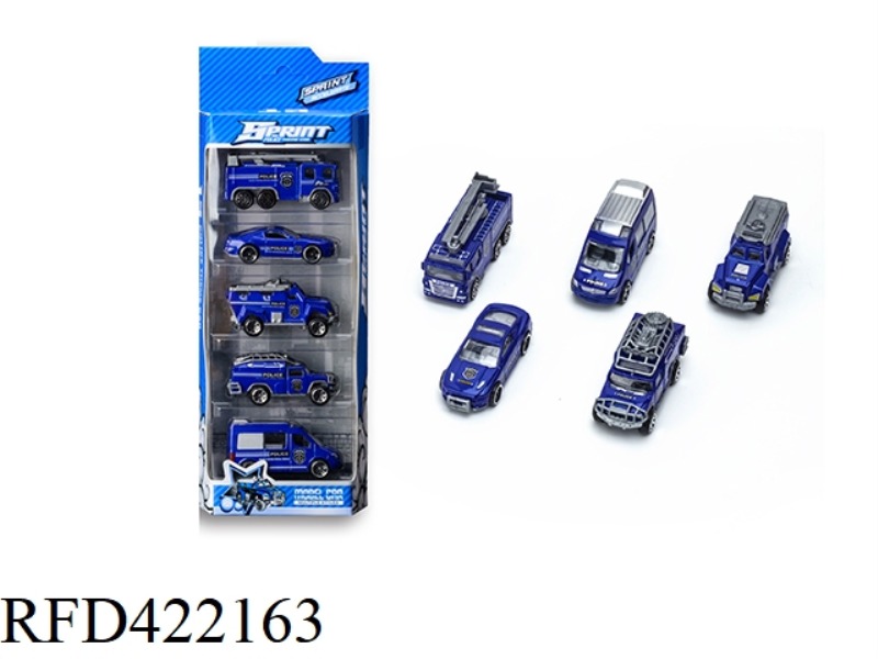 1:64 ALLOY POLICE SUIT (5PCS)