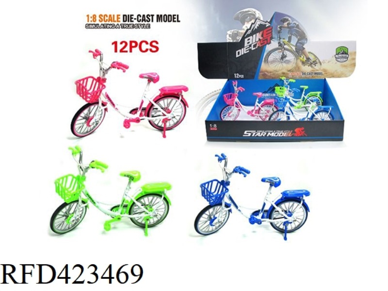 ALLOY THREE-COLOR BOUTIQUE BICYCLE 12PCS