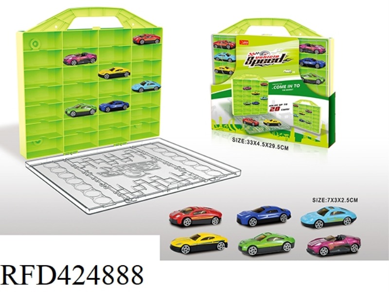 STORAGE BOX ALLOY CAR 6 PCS