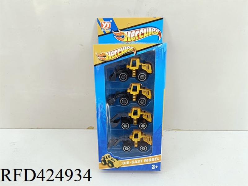 ALLOY ENGINEERING VEHICLE (4PCS)