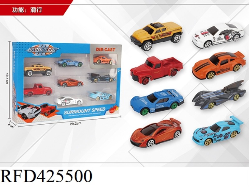 1:64 8 SLIDING ALLOY CARS