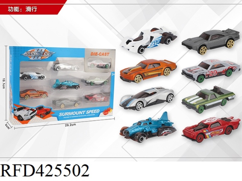 1:64 8 SLIDING ALLOY CARS