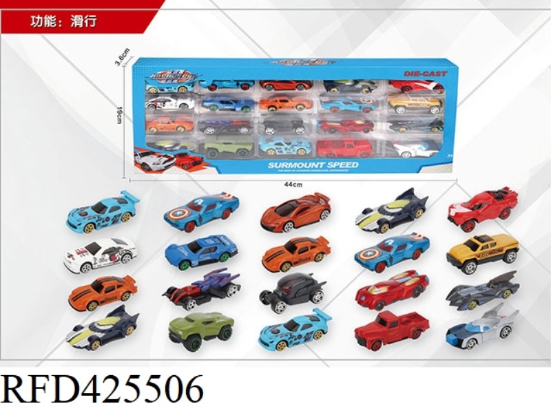 1:64 20 SLIDING ALLOY CARS